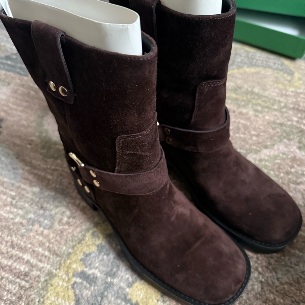 J.Crew Suede Moto Boots - Picture 4 of 13